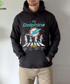 The Dolphins NFL Team 2022 Abbey Road Merry Christmas Signature Shirt