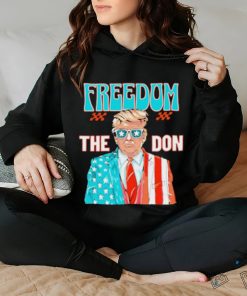 The Don Patriotic Donald Trump Freedom Trump Wearing American Flag Suit T shirt