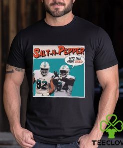 The Drunken Dolphin Salt N Pepper Let’s Talk About Sacks Shirt