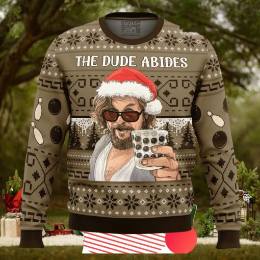 The Dude Abides The Big Lebowski Ugly Christmas Sweater