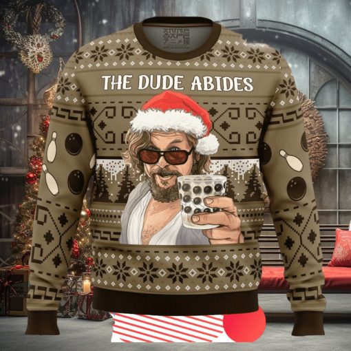 The Dude Abides The Big Lebowski Ugly Christmas Sweater