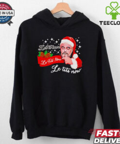 The Dude Santa let it snow le tits now shirt