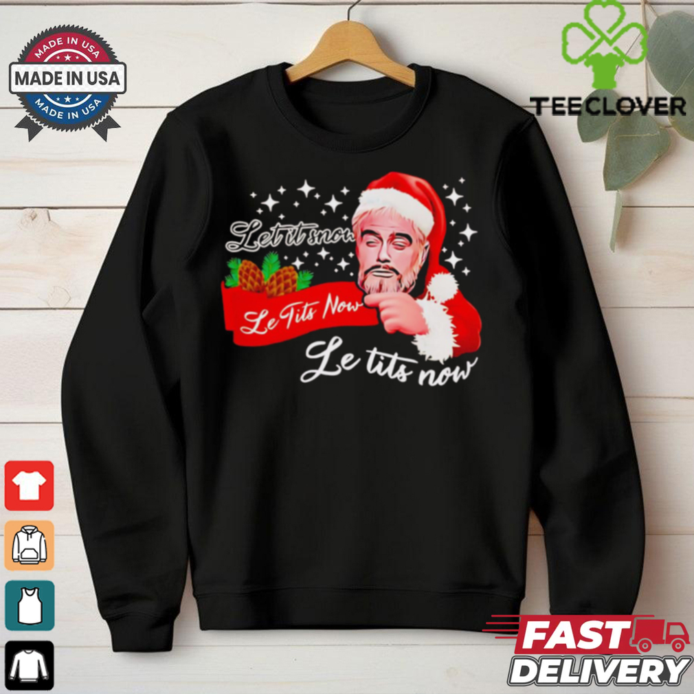 The Dude Santa let it snow le tits now shirt The Dude Santa let it snow le tits now shirt