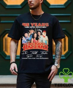 The Dukes Of Hazzard 45 Years 1979 2024 Thank You For The Memories Signatures Shirt