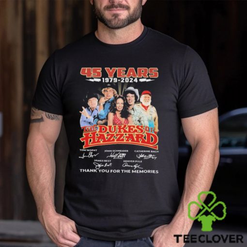 The Dukes Of Hazzard 45 Years 1979 2024 Thank You For The Memories Signatures Shirt