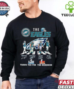 The Eagles Abbey Road thank you for the memories signatures shirt