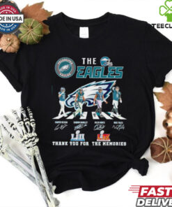 The Eagles Abbey Road thank you for the memories signatures shirt