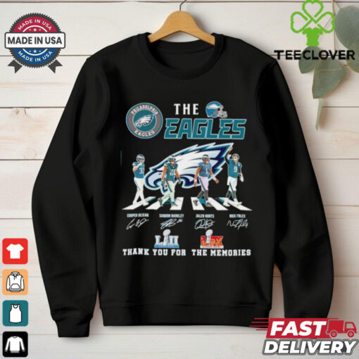 The Eagles Abbey Road thank you for the memories signatures shirt