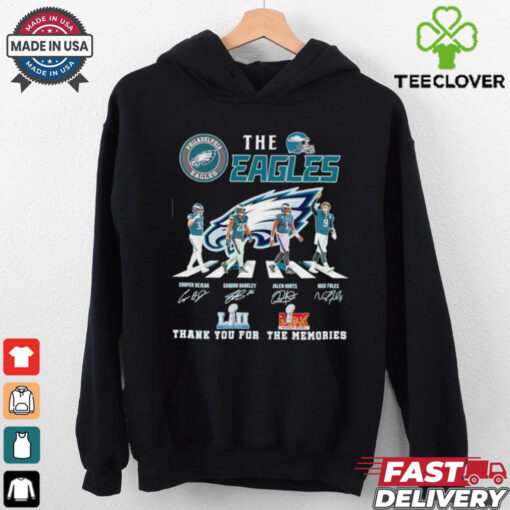 The Eagles Abbey Road thank you for the memories signatures shirt
