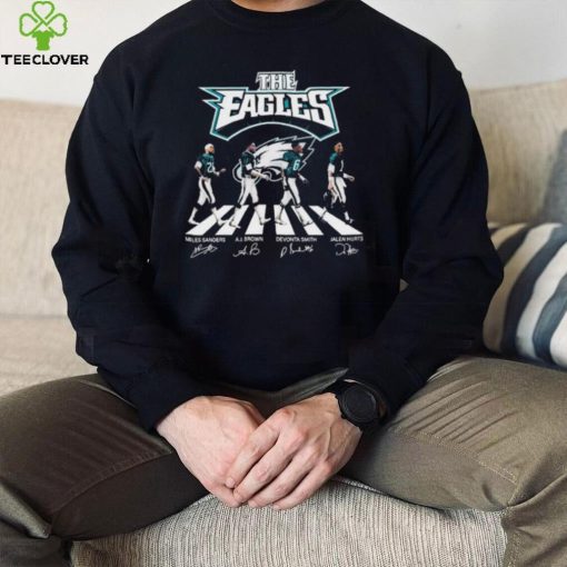 The Eagles Miles Sanders Al Brown Devonta Smith Jalen Hurts Signature Shirt
