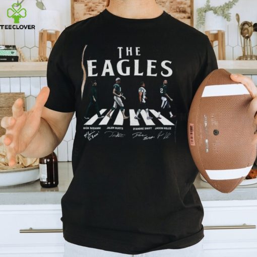 The Eagles Walking Abbey Road Signatures Football Shirt
