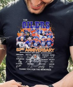 The Edmonton Oilers 52nd Anniversary 1971 2023 Thank You For The Memories Signatures Shirt