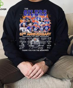 The Edmonton Oilers 52nd Anniversary 1971 2023 Thank You For The Memories Signatures Shirt