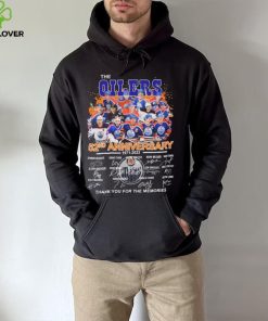 The Edmonton Oilers 52nd Anniversary 1971 2023 Thank You For The Memories Signatures Shirt