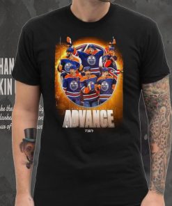 The Edmonton Oilers Advance To The Second Round 2024 Stanley Cup Playoffs T Shirt