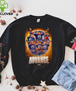 The Edmonton Oilers Advance To The Second Round 2024 Stanley Cup Playoffs T Shirt