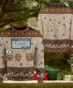 The End Is Near Delete Holiday Cookies Ugly 3D Sweater Gift For Men And Women
