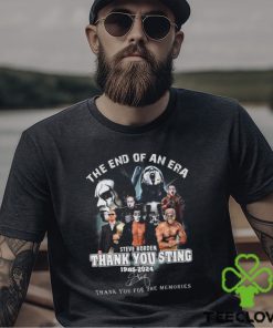 The End Of An Era Steve Borden Thank You Sting 1985 2024 Thank You For The Memories Signature shirt