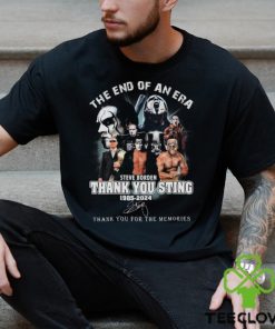 The End Of An Era Steve Borden Thank You Sting 1985 2024 Thank You For The Memories Signature shirt