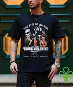 The End Of An Era Steve Borden Thank You Sting 1985 2024 Thank You For The Memories Signature shirt
