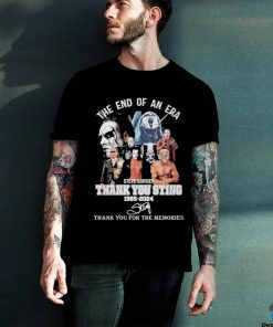 The End Of An Era Steve Borden Thank You Sting 1985 2024 Thank You For The Memories Signatures Shirt 2 The End Of An Era Steve Borden Thank You Sting 1985 2024 Thank You For The Memories Signatures Shirt