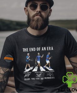 The End Of Era Andy Murray, Rafael Nadal, Roger Federer Thank You For The Memories T Shirt
