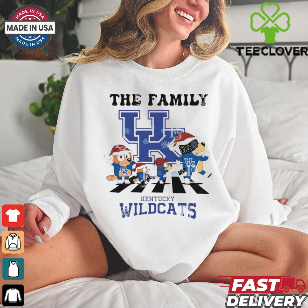 The Family Bluey Abbey Road Kentucky Wildcats Christmas 2024 shirt The Family Bluey Abbey Road Kentucky Wildcats Christmas 2024 shirt