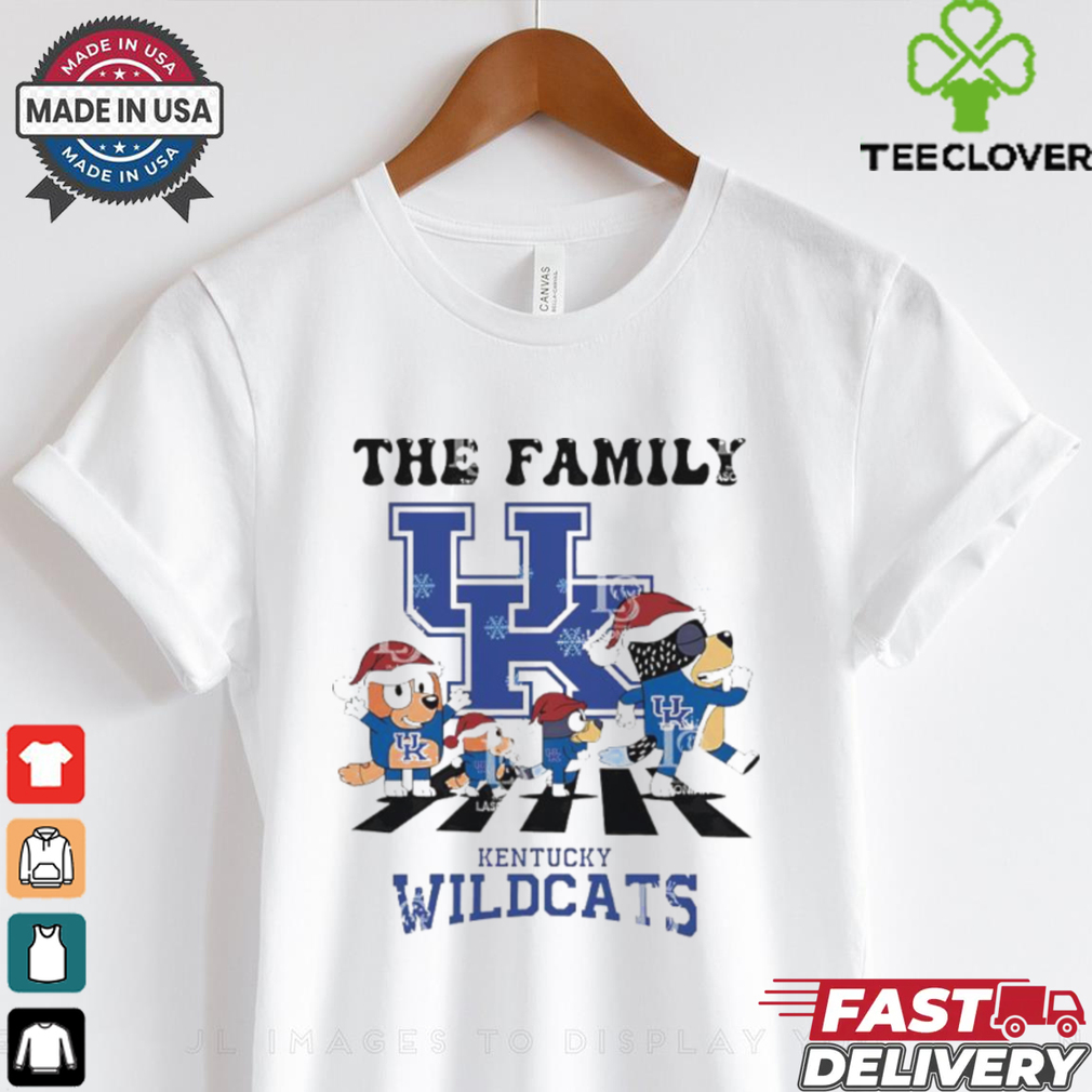 The Family Bluey Abbey Road Kentucky Wildcats Christmas 2024 shirt The Family Bluey Abbey Road Kentucky Wildcats Christmas 2024 shirt