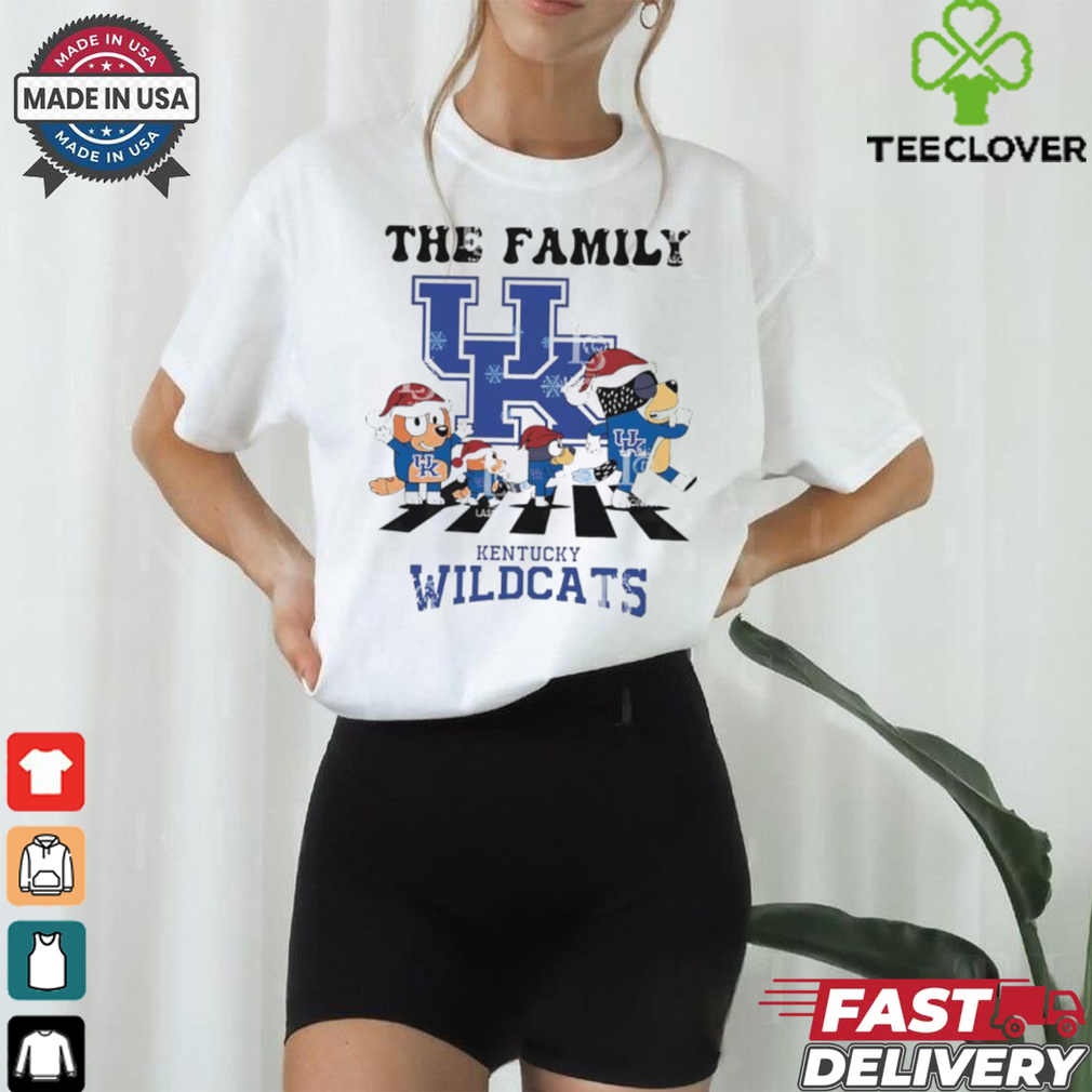 The Family Bluey Abbey Road Kentucky Wildcats Christmas 2024 shirt The Family Bluey Abbey Road Kentucky Wildcats Christmas 2024 shirt