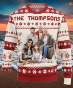 The Family Personalized Photo Ugly Sweater