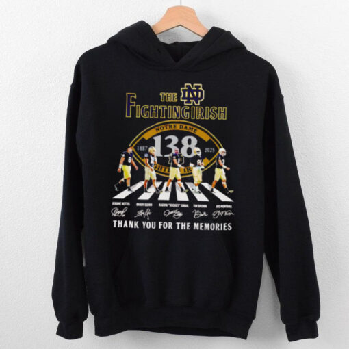 The Fighting Irish 138 years 1887 2025 thank you for the memories shirt