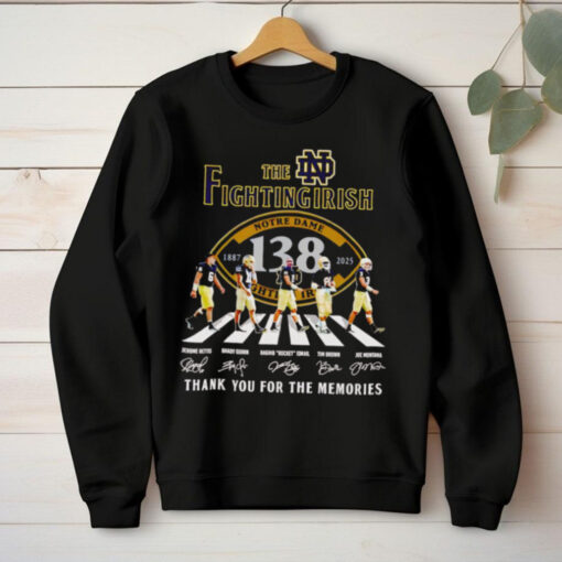 The Fighting Irish 138 years 1887 2025 thank you for the memories shirt
