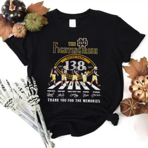 The Fighting Irish 138 years 1887 2025 thank you for the memories shirt