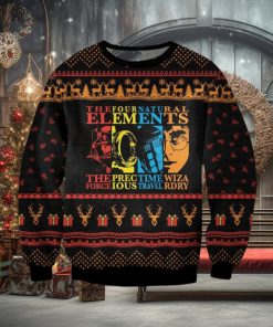 The Four Elements Movie Mashup Ugly Christmas Sweater