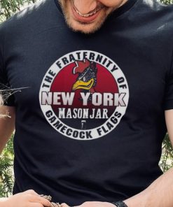 The Fraternity Of New York Mason Jar Gamecock Flags Shirt