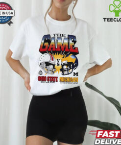 The Game Ohio State Buckeyes vs Michigan Wolverines helmet vintage shirt