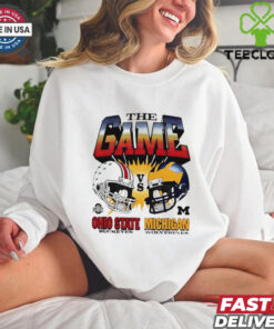 The Game Ohio State Buckeyes vs Michigan Wolverines helmet vintage shirt