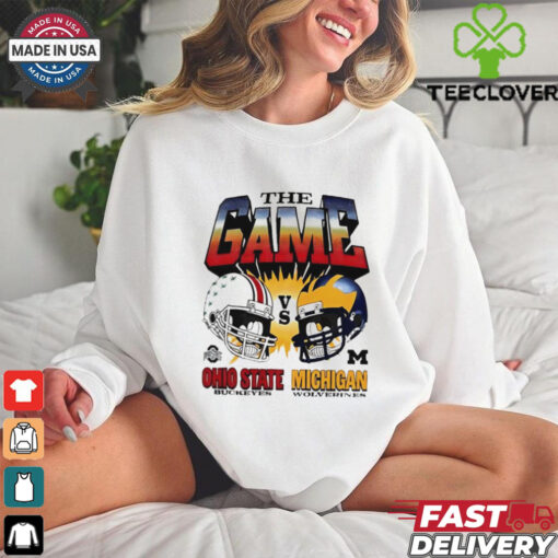 The Game Ohio State Buckeyes vs Michigan Wolverines helmet vintage shirt
