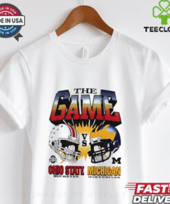 The Game Ohio State Buckeyes vs Michigan Wolverines helmet vintage shirt