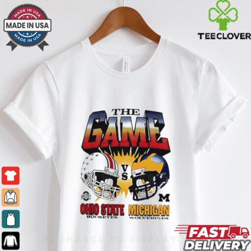 The Game Ohio State Buckeyes vs Michigan Wolverines helmet vintage shirt
