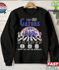 The Gators 119 Years 1906 2025 thank you for the memories signature shirt