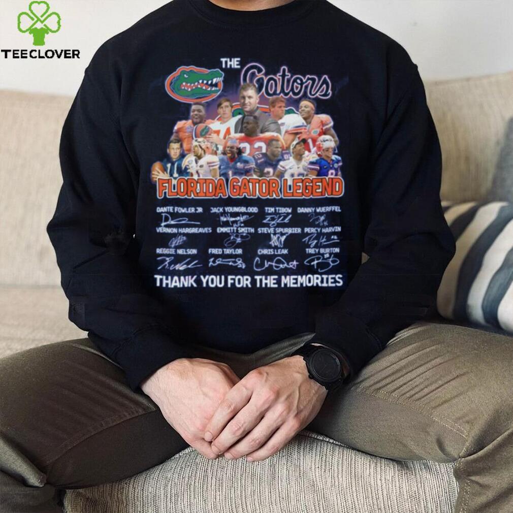 The Gators Florida Gator Legend Thank You For The Memories Shirt The Gators Florida Gator Legend Thank You For The Memories Shirt