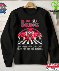 The Georgia Bulldogs abbey road 133rd Anniversary 1892 2025 signatures shirt