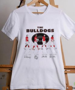 The Georgia Bulldogs players Abbey Road signatures t shirt 2 The Georgia Bulldogs players Abbey Road signatures t shirt