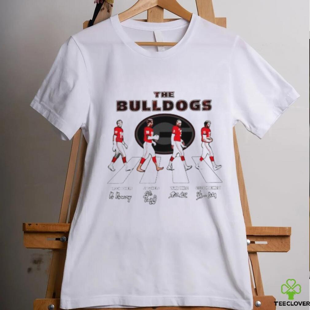 The Georgia Bulldogs players Abbey Road signatures t shirt The Georgia Bulldogs players Abbey Road signatures t shirt