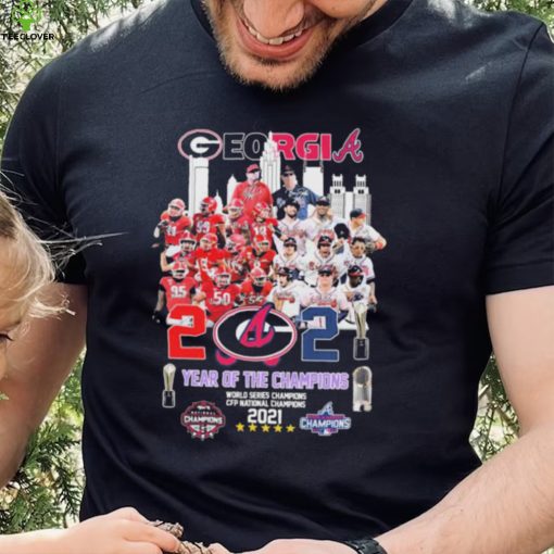 The Georgia Sport Teams 2021 Year Of The Champions Signatures Shirt