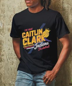 The Goat Caitlin Clark Indiana Basketball Crown T Shirt