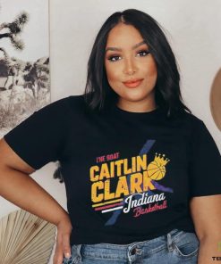 The Goat Caitlin Clark Indiana Basketball Crown T Shirt