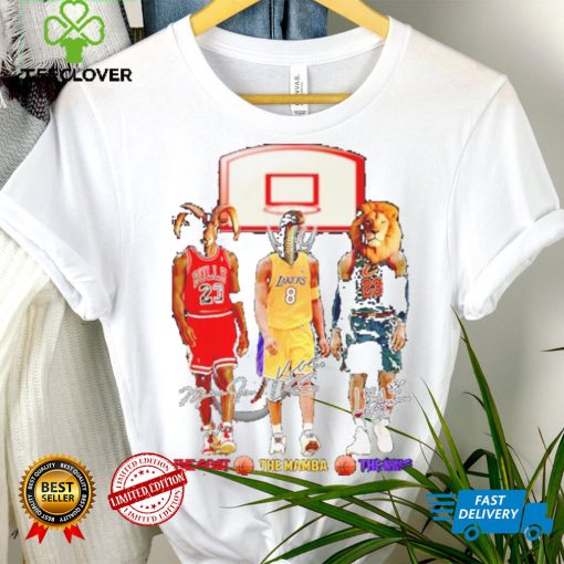 The Goat The Mamba The King Michael Jordan Kobe Bryant Lebron James Signature shirt