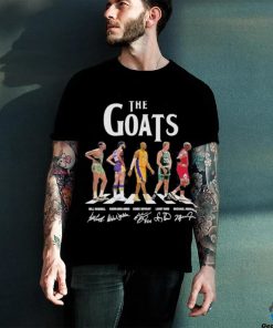 The Goats Players Basketball Abbey Russell Abdul Jabbar Bryant Bird And Jordan Signatures Shirt